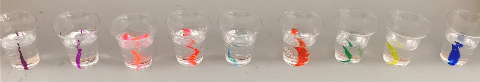 Colors Suspended in Hand Sanitizer